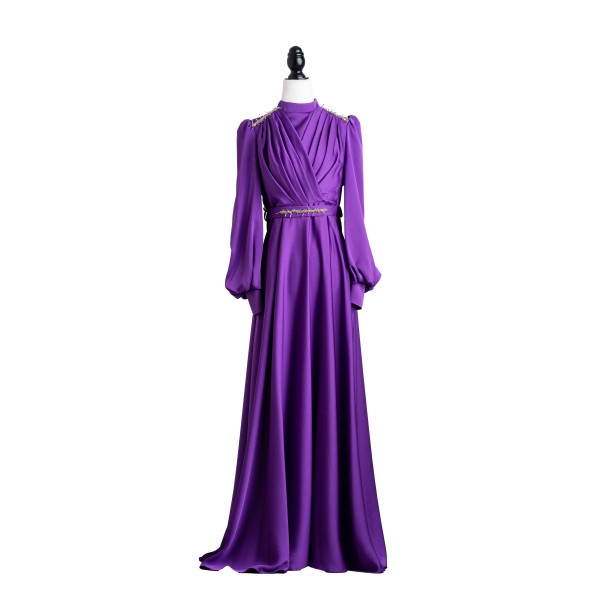 Cut Stone Evening Dress