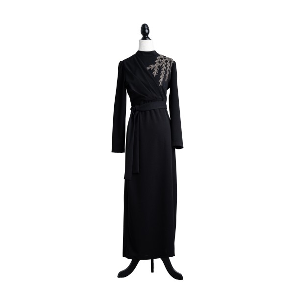 Classic black evening dress